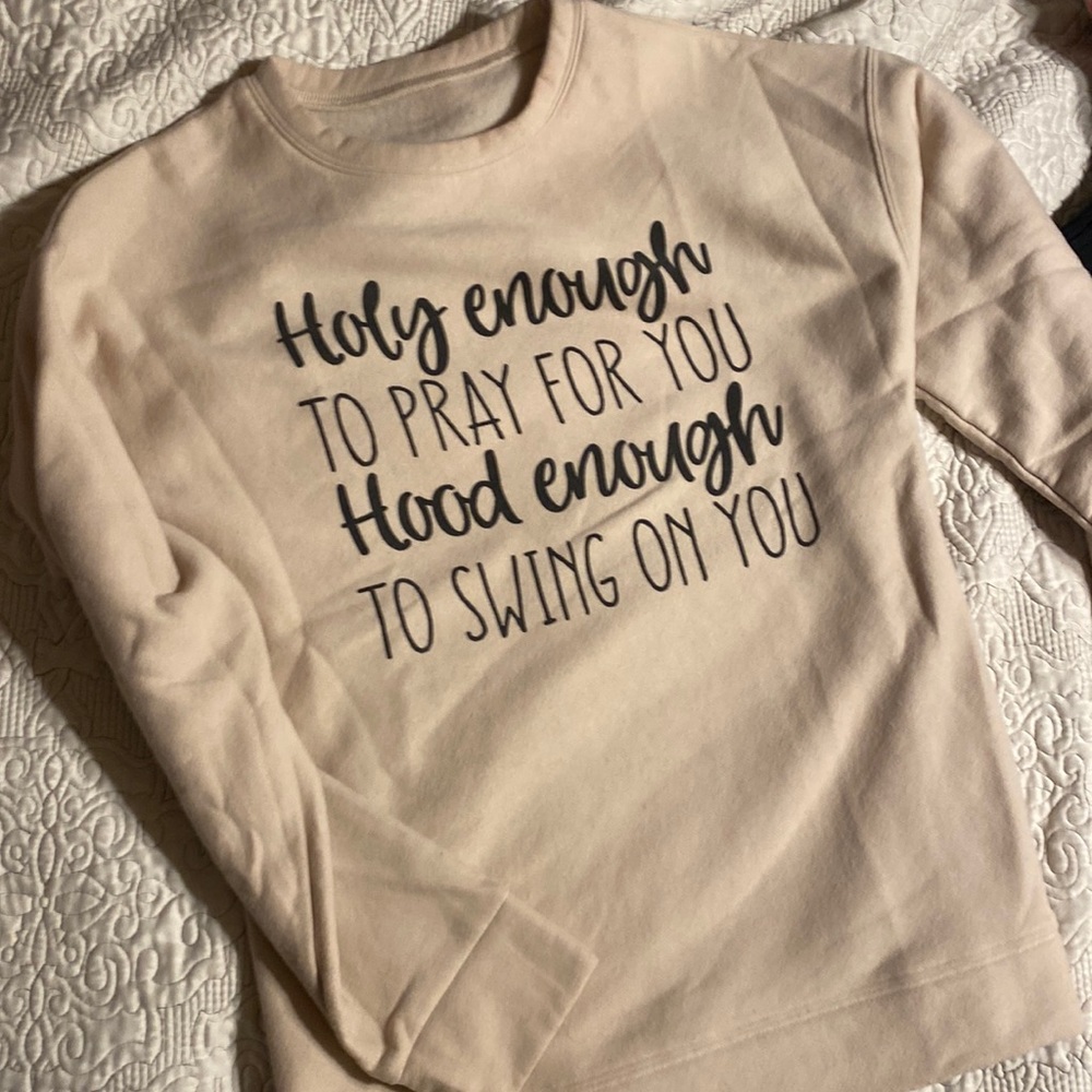 Cream color pull over